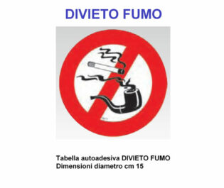 ADESIVA DIVIETO DI FUMO-0