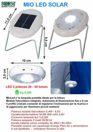 Lampada MIO LED Solare ricaricabile-0