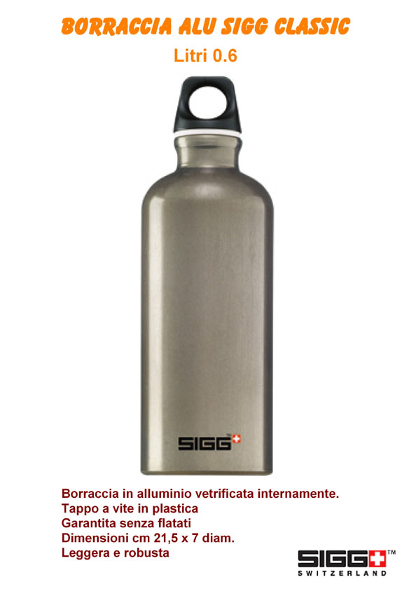 Borraccia Traveller SIGG 0.6 lt Smoked grey