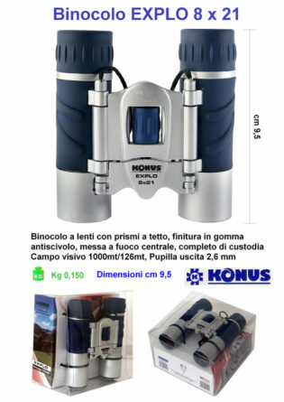 Binocolo KONUS EXPLO 8 x 21-0