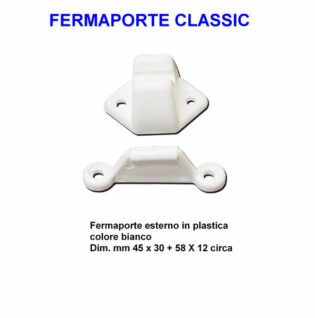 FERMAPORTA ESTERNO CLASSIC BIANCO -0
