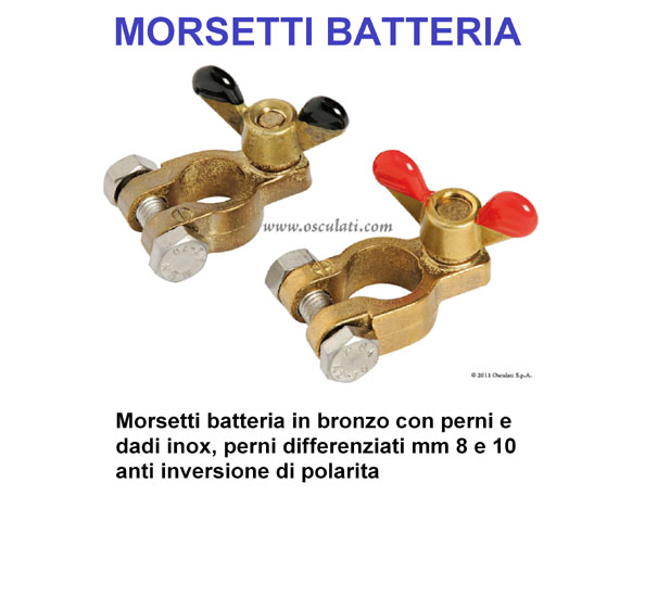 COPPIA MORSETTI BATTERIA STANDARD