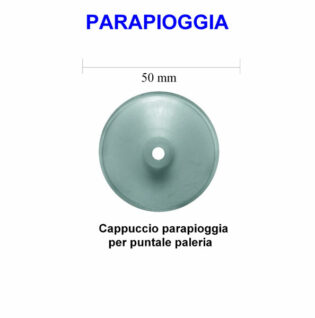 CAPPUCCIO PARAPIOGGIA PUNTALE PALI CONFEZIONE 8 PZ. -0