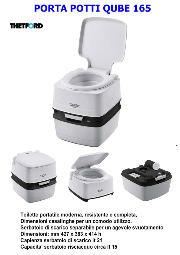 Porta potti 165 Thetford wc chimico toilet portatile 92,00€