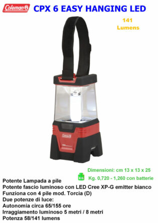 LAMPADA COLEMAN CPX 6 EASY HANGING LED LANTERN -0