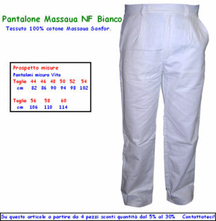 Pantalone MASSAUA NF bianco-0