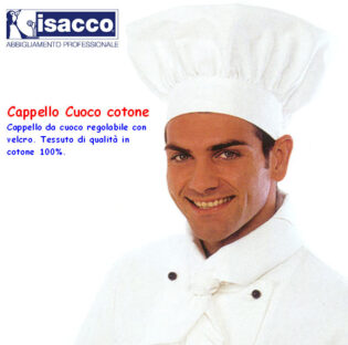 Cappello CUOCO cotone regolabile con velcro ISACCO-0