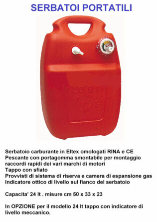 Serbatoio carburante portatile CAN 22-24 lt Osculati 52.733.22-0