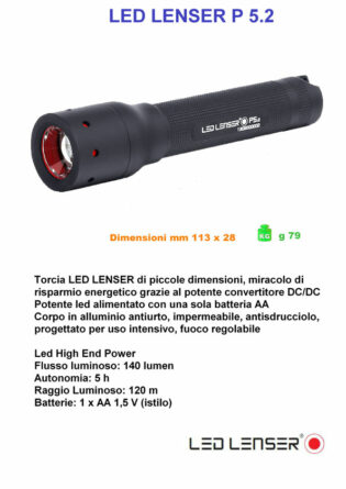 LED LENSER SET TORCIA P5.2 ADVANCED FOCUS SYSTEM-0