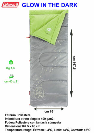 Sacco letto Coleman Glow in the dark linea Youth - Kids-0