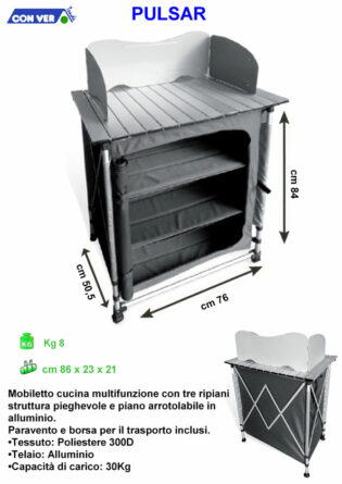 Mobile cucina portafornello PULSAR Conver-0