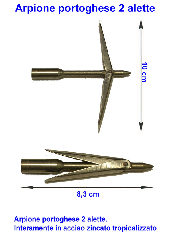 Cressi Mach Spear Head - Arpione Per Pesca Subacquea Con Alette In Acciaio Inox, Filettatura Standard Per Aste 8mm - 4