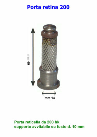 PORTA RETINA RICAMBIO LAMPADE LAMPARE A GAS 200W-0