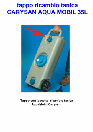TAPPO RICAMBIO TANICA SERBATOIO SCARICO CARYSAN AQUA MOBIL-0