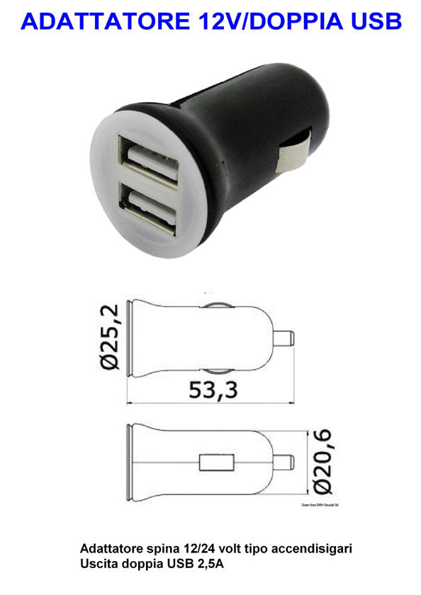 Presa USB per accendisigari / 3,4 A / 2 uscite solo 9,95 €