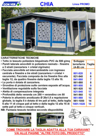 Veranda caravan roulotte CHIA CONVER linea Promo-0