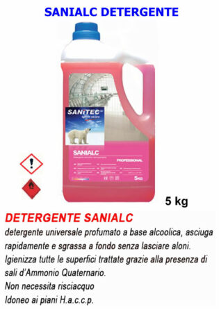 DETERGENTE SANIALC SANIFICANTE SUPERFICI MULTIUSO 5 KG SANITEC-0
