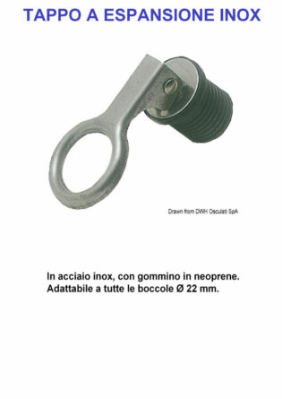 Tappo Per Tubo Di Espansione 1 1/4 Pollice Con Maniglia Ad Ala - Acciaio E Gomma, Antigelo, Qualità Commerciale - 2