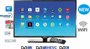TELECO SMART TV 24" TEK 24DS – con DVB-T2 HEVC e DVB-S2-0