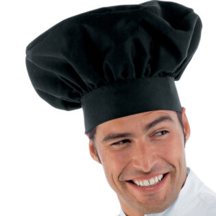 Cappello CUOCO nero regolabile con velcro ISACCO-0