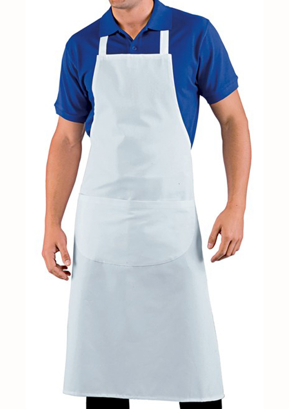 Grembiule da cucina con pettorina a punto croce - righe - Tricot Cafè