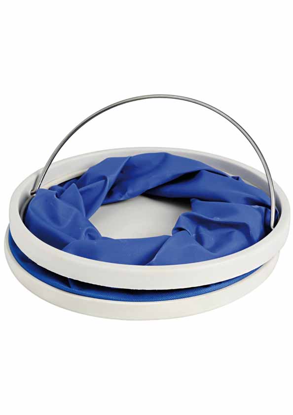 Secchio per acqua pieghevole Carbest blu da 9 litri
