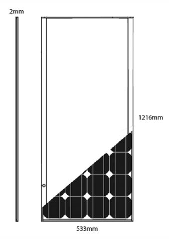 PANNELLO SOLARE TELECO SEMI FLESSIBILE TSPF110 W - A.C.S. CREMONA