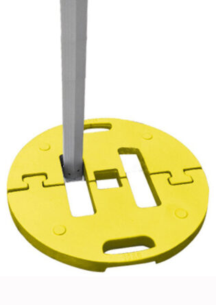 BASE ACCIAIO GAZEBO PESO ZAVORRA KG 15 GIALLA BERTONI BER425