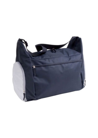 Borsa sport/viaggio 40 litri con tracolla regolabile, 2 scomparti, blu