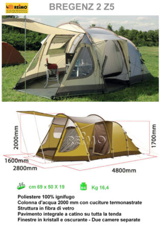 Tenda Igloo REIMO BREGENZ 2 Z5 4 posti