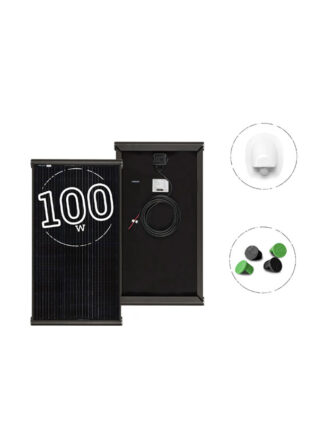 PANNELLO SOLARE CAMPER 100W BLACK BOOST MOSCATELLI