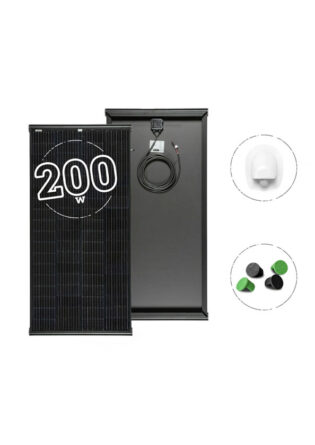 PANNELLO SOLARE CAMPER 200W BLACK BOOST MOSCATELLI